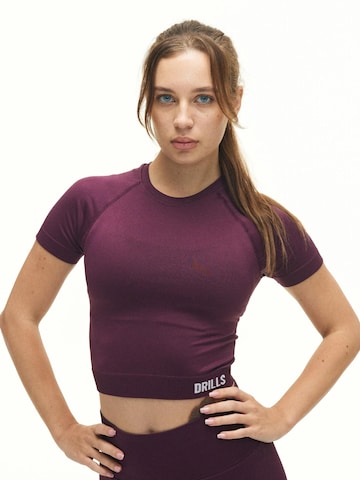 DRILLS Apparel Sporttop 'SWAY Sports-Tee'‌‌‌‌‌‌‌‌‌ in Rot: Vorderseite