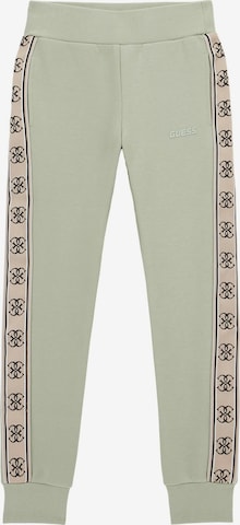 GUESS Tapered Pants in Green: front