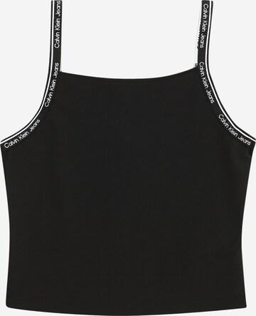 Calvin Klein Jeans - Top en negro: frente