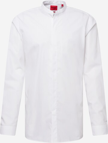 HUGO Slim fit Button Up Shirt 'Enrique' in White: front