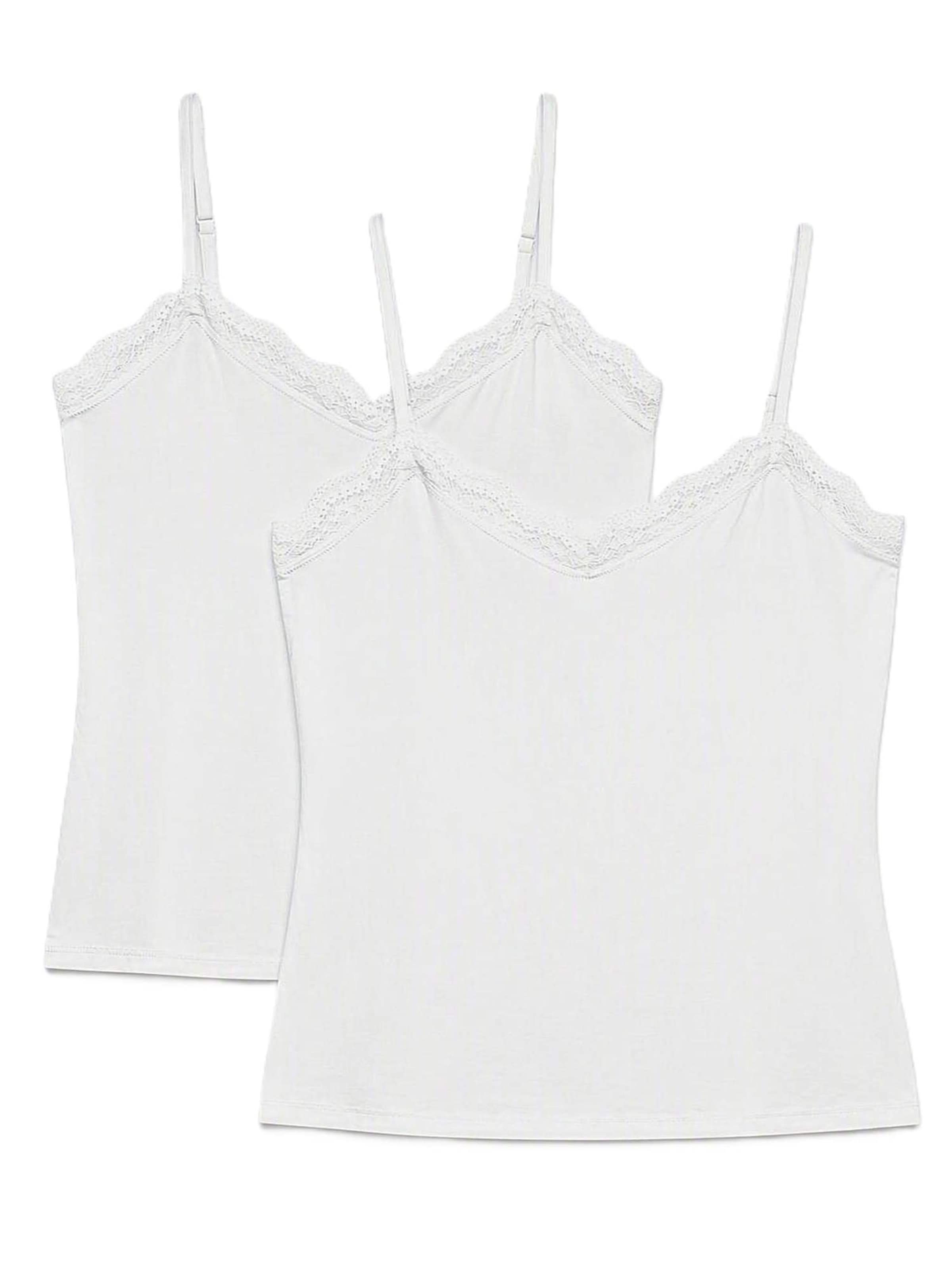Maillot de corps Marks & Spencer en blanc : devant