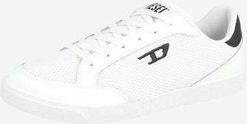 Sneaker low 'LEO' de la DIESEL pe alb: față