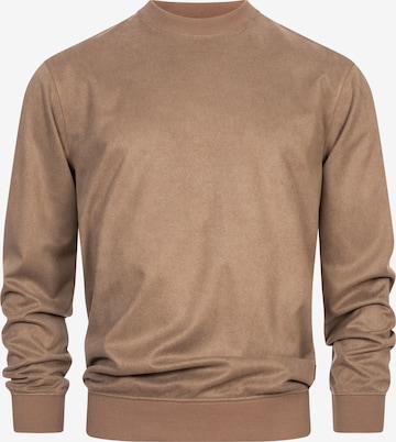 Sweat-shirt 'Coleman' INDICODE JEANS en marron : devant