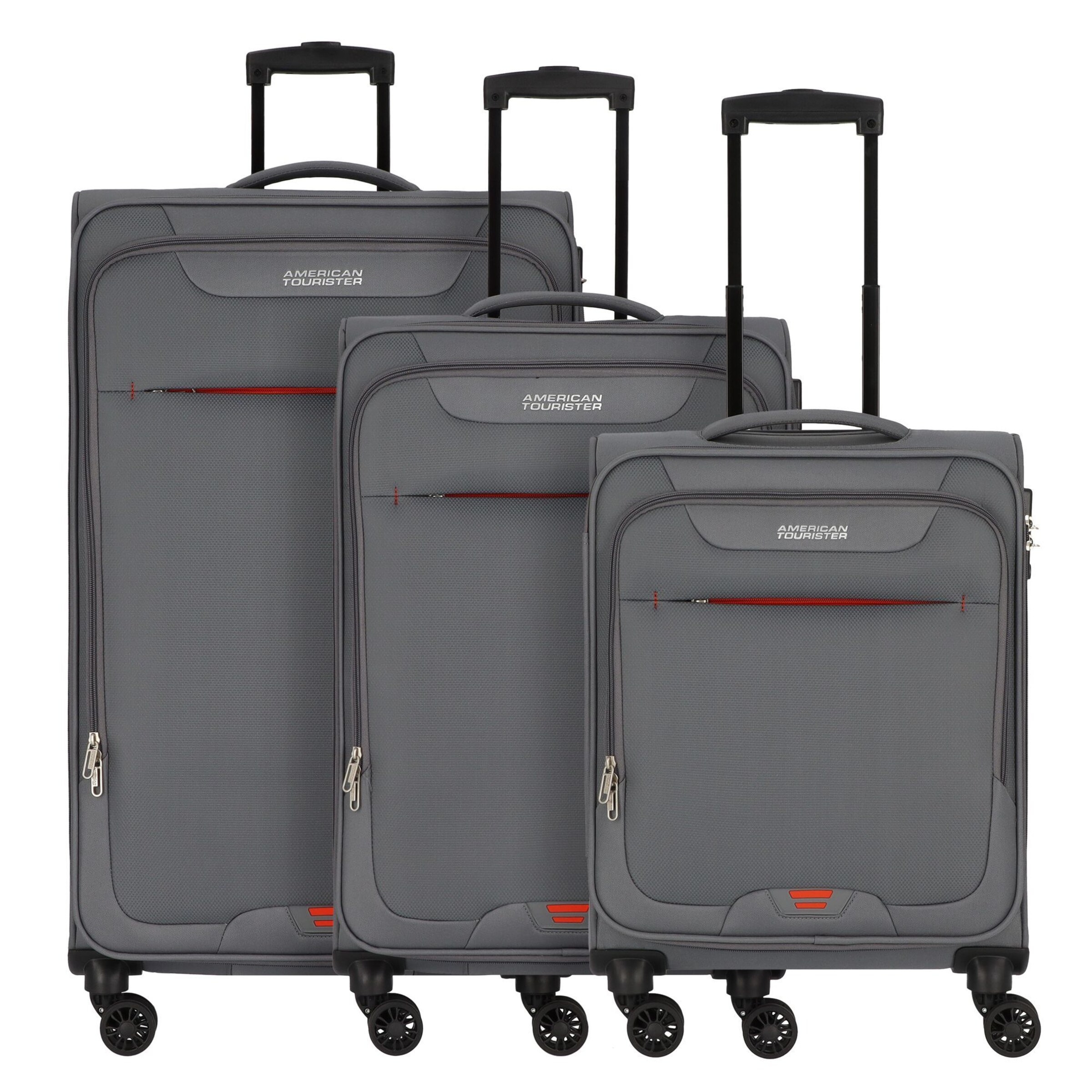 American Tourister Suitcase Set Street Roll in Grey ABOUT YOU