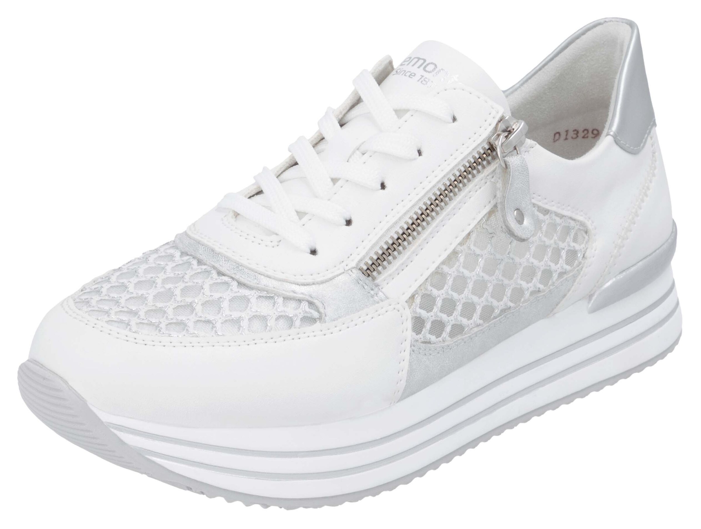 REMONTE Sneaker in silber / weiß, Produktansicht