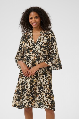 Robe 'Hera Amber' Kaffe en marron : devant