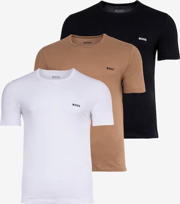 BOSS Póló - barna: elől