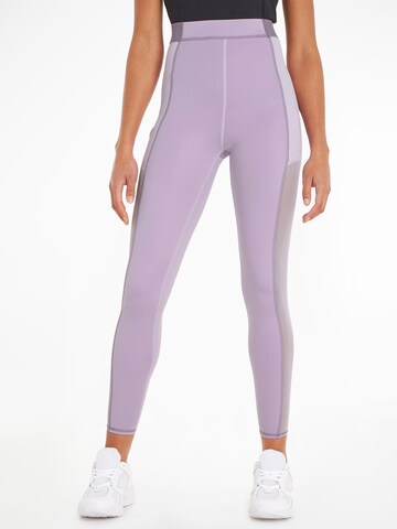 Skinny Pantaloni sport de la Calvin Klein Sport pe mov: față