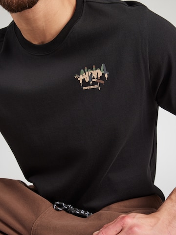 ALPHA INDUSTRIES Shirt in Zwart