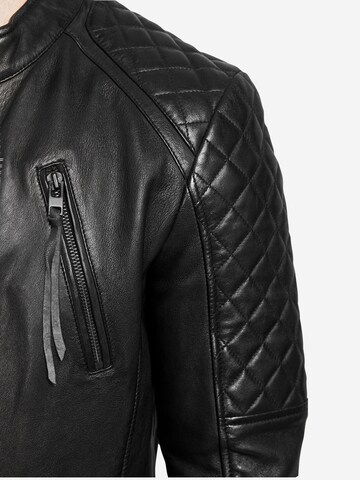 trueprodigy Lederjacke ' Franky ' in Schwarz