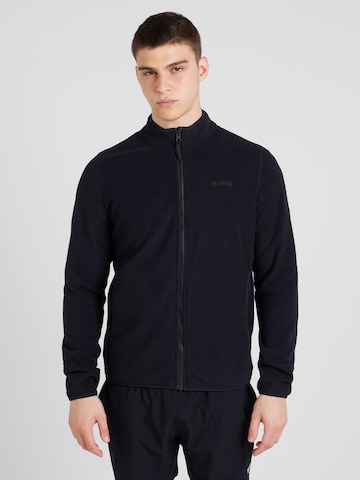 BJÖRN BORG Funktionele fleece-jas in Zwart: voorkant