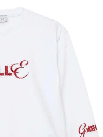 Gaelle Paris Shirt 'Logo' in Weiß