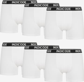 INDICODE JEANS Boxer shorts ' Milano ' in White: front