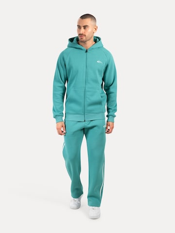 Smilodox Zip Hoodie ' Yasin ' in Blau