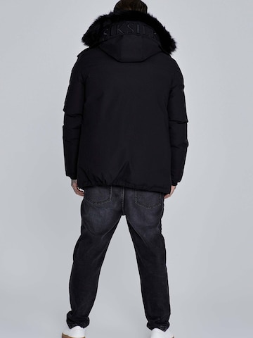 SikSilk Winter Jacket 'Parka' in Black