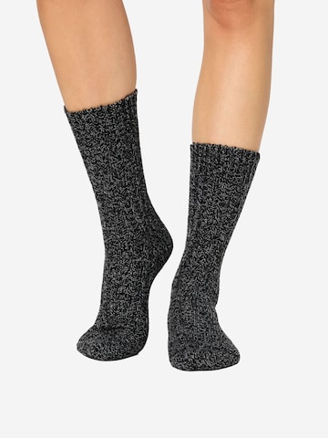 Nur Die Sokken ' Woll Socken ' in Zwart: voorkant