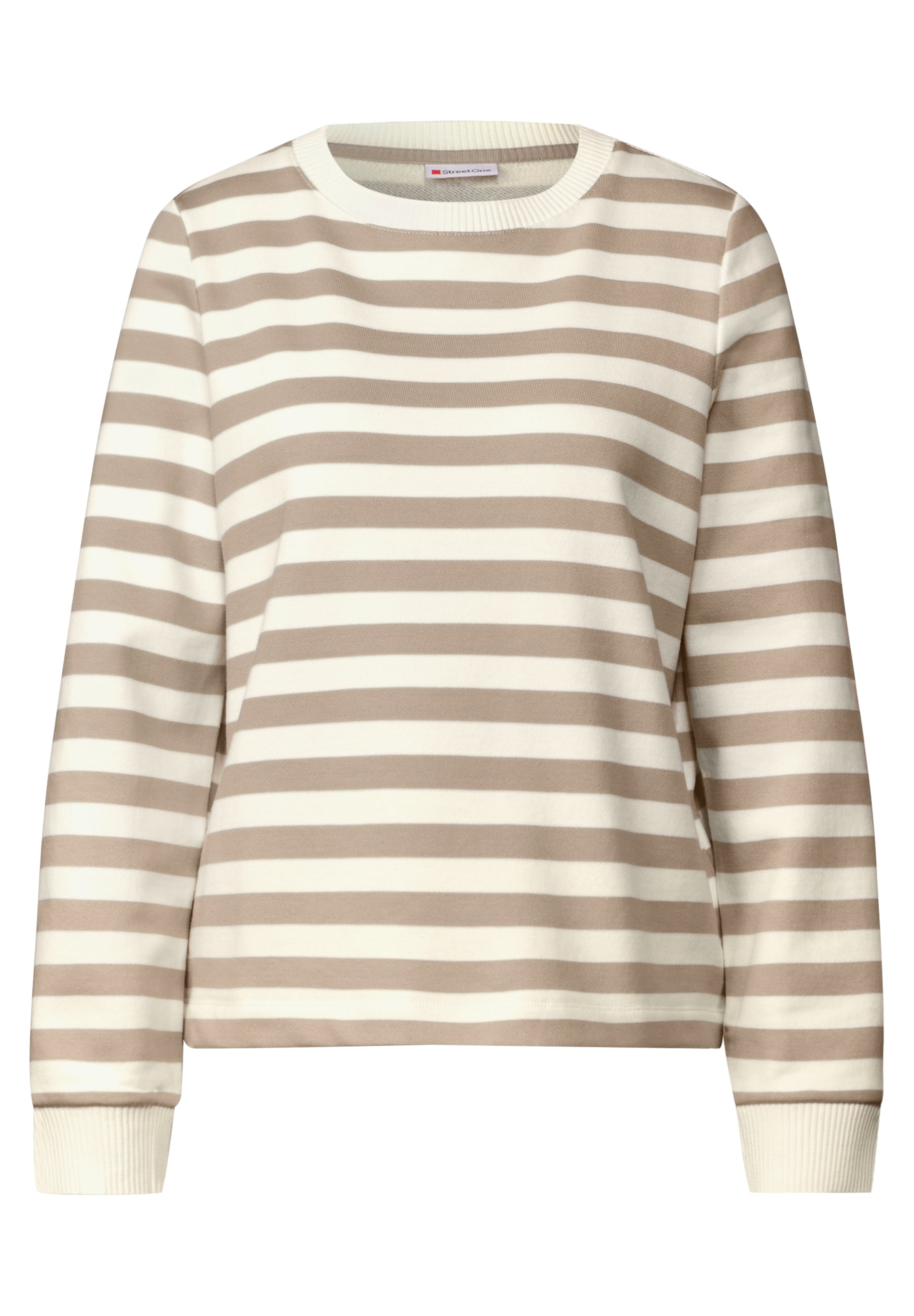 STREET ONE Pull in creme / dunkelbeige, Produktansicht