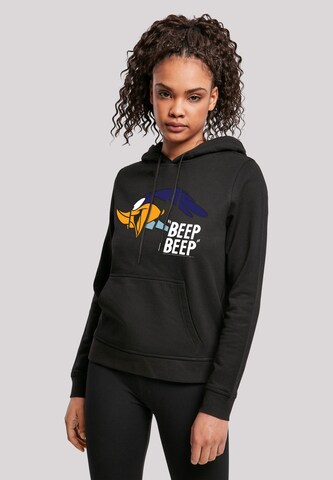 F4NT4STIC Sweatshirt ' Road Runner Beep Beep' in Zwart: voorkant