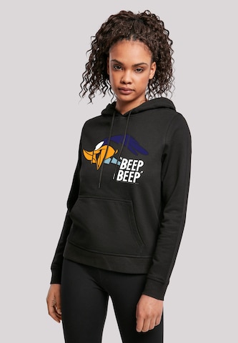 F4NT4STIC Sweatshirt ' Road Runner Beep Beep' in Zwart: voorkant