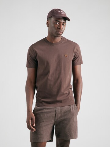 T-Shirt Abercrombie & Fitch en bleu : devant