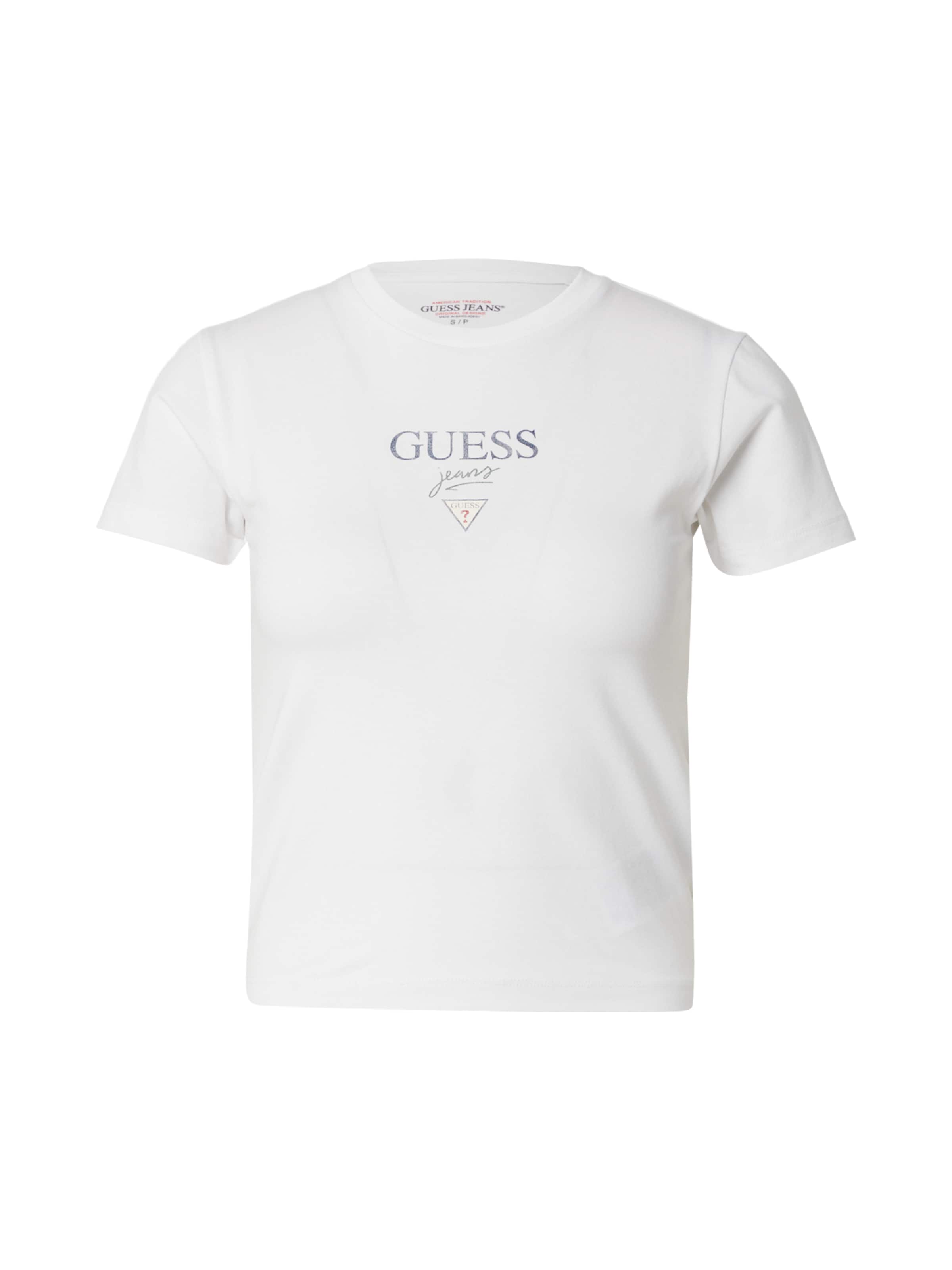 GUESS JEANS T-Shirt 'BABY BAKER' in Weiß: Vorderseite