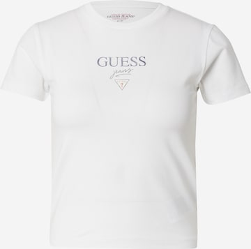 GUESS JEANS T-Shirt 'BABY BAKER' in Weiß: Vorderseite