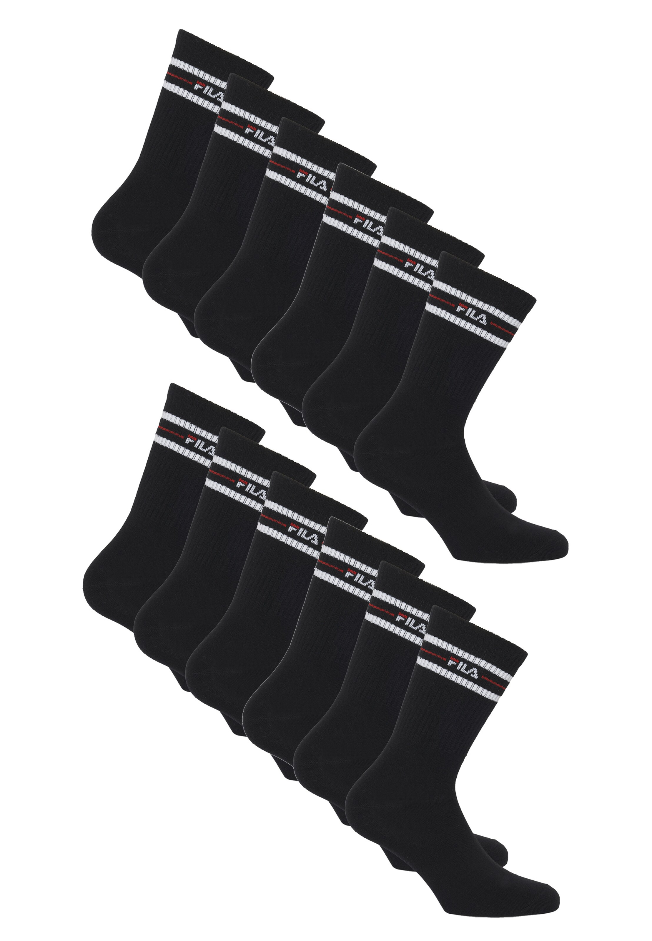 FILA Socks in Black: front