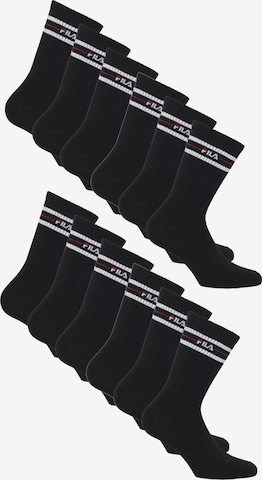 FILA Socks in Black: front