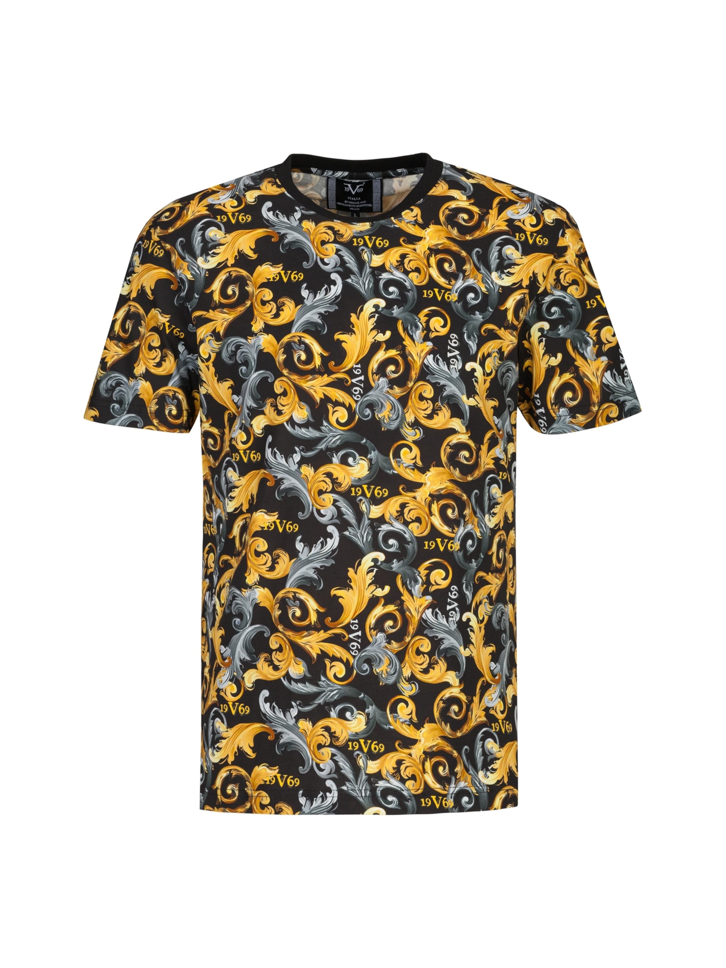 T-Shirt 'Rafael New Baroque' 19V69 ITALIA en or : devant