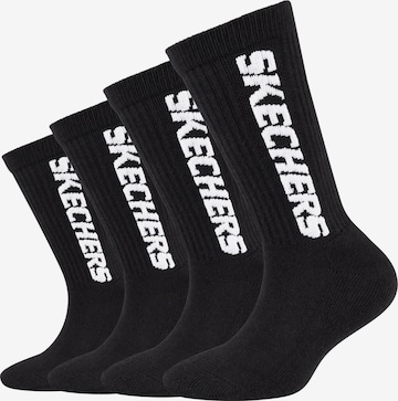 Chaussettes SKECHERS en noir : devant