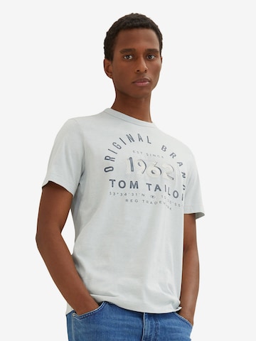 T-Shirt TOM TAILOR en bleu : devant