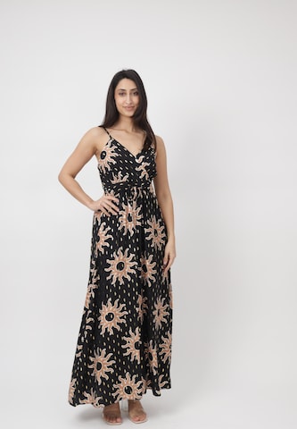 Elara Kleid in Schwarz: Vorderseite