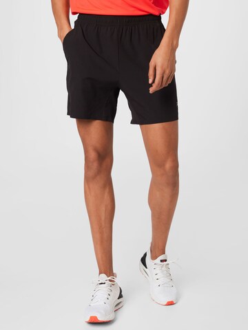 Regular Pantaloni sport de la 4F pe negru: față