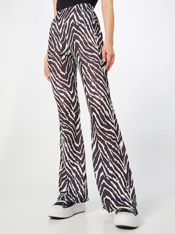 Nasty Gal Flared Leggings - fekete: elől