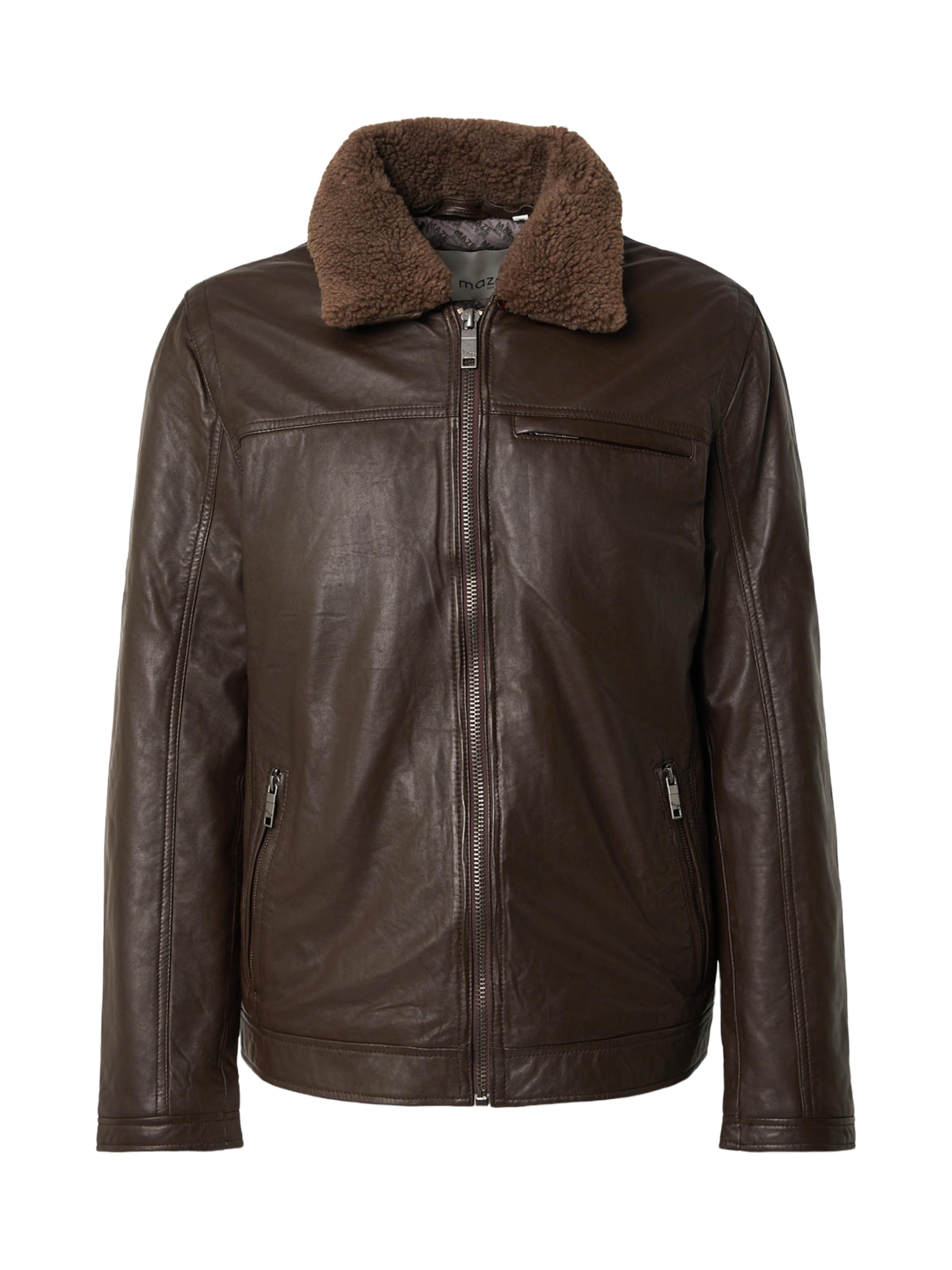 Veste mi-saison Maze en marron : devant
