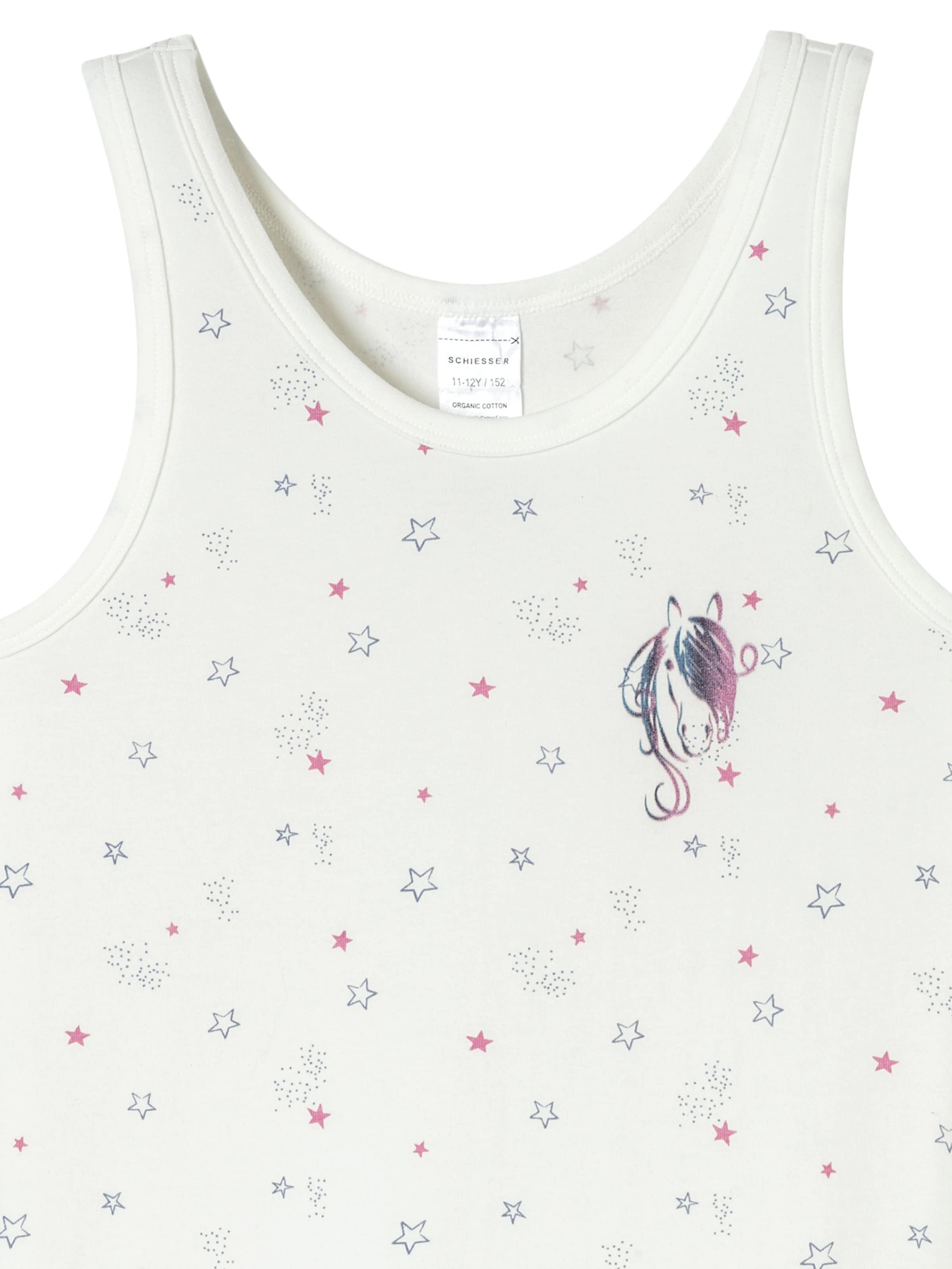 Maillot de corps 'Horse World' SCHIESSER en blanc