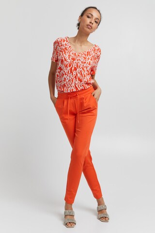 ICHI Tapered Hose 'IHKATE PA2' in Orange