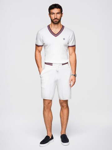 Ombre Regular Chino in Wit