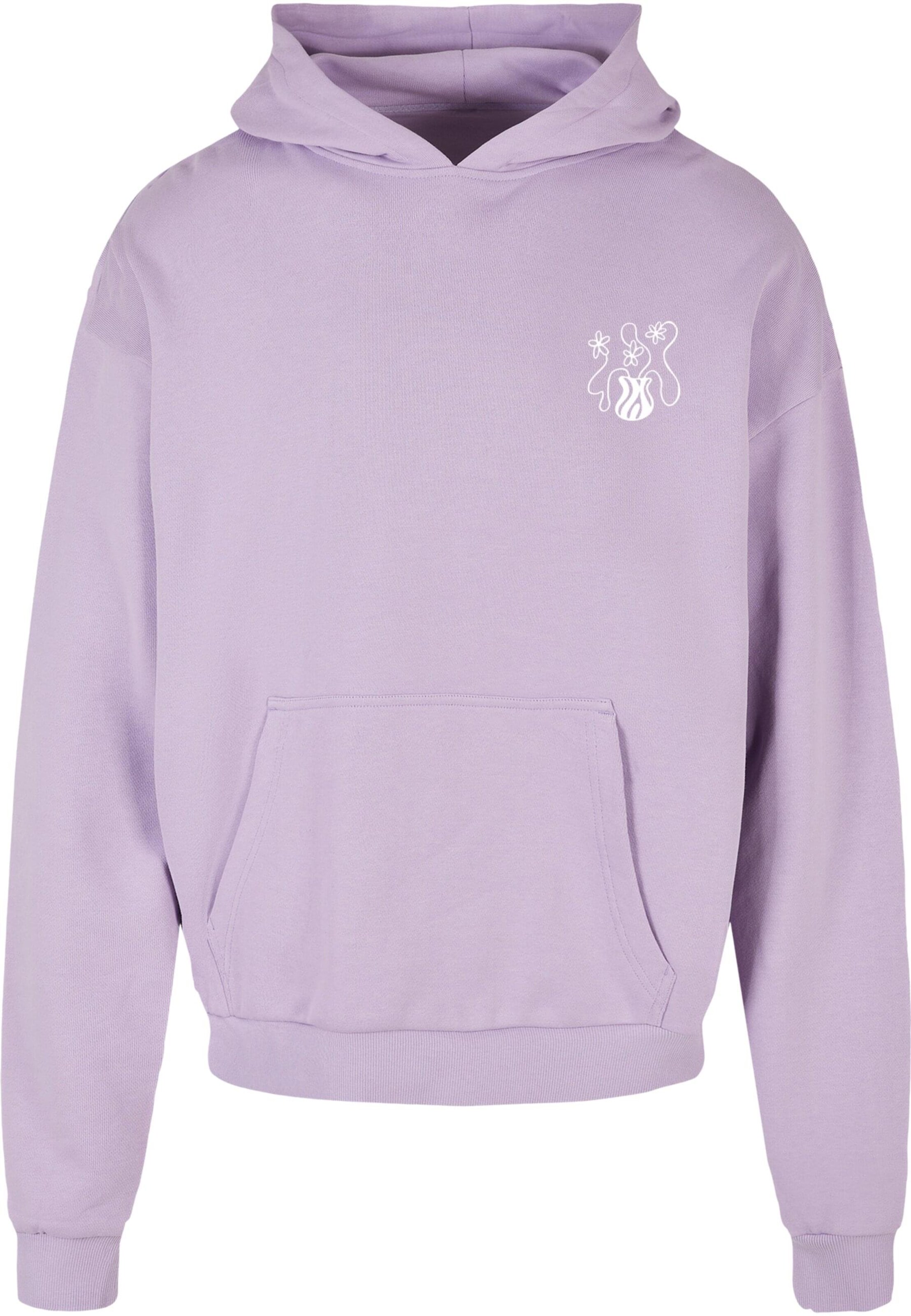 Merchcode Sweatshirt 'Flower Bloom' in Lila: Vorderseite