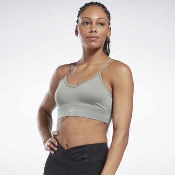 Bustino Reggiseno sportivo di Reebok in verde: frontale