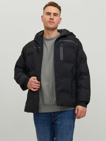 JACK & JONES Winterjacke in Schwarz: predná strana