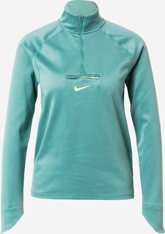 NIKE Funktionsbluse i grøn: forside