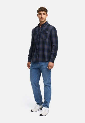 INDICODE JEANS Regular fit Overhemd 'Pomal' in Grijs