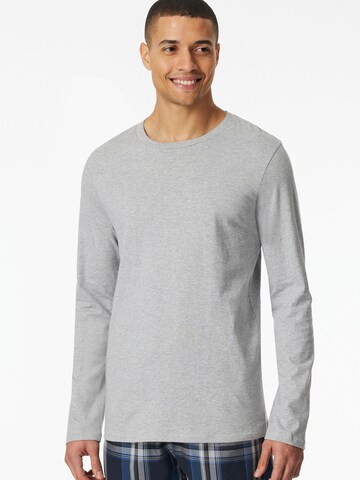 T-Shirt 'Mix + Relax' SCHIESSER en gris : devant