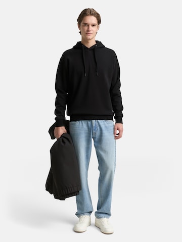 TOM TAILOR DENIM Sweatshirt in Black