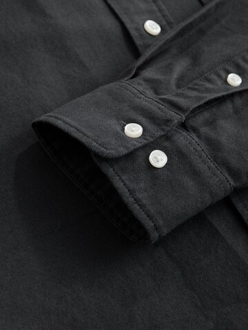 Next Regular fit Srajca 'Oxford' | siva barva