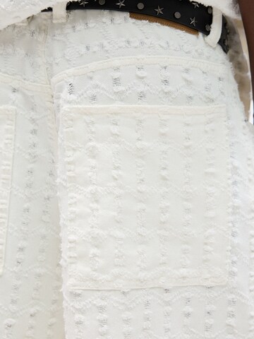 Loosefit Jean Pull&Bear en blanc