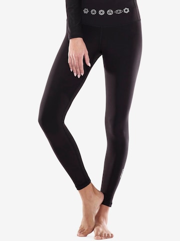 Winshape Skinny Športne hlače 'HWL112C' | črna barva
