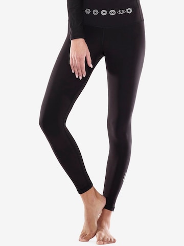 Skinny Pantaloni sportivi 'HWL112C' di Winshape in nero