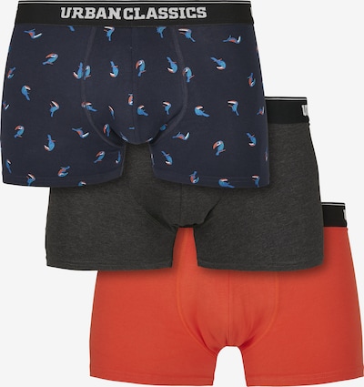 Boxer Urban Classics di colore blu notte / blu cielo / rosso arancione / nero sfumato, Visualizzazione prodotti